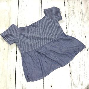 Old Navy Chambray Smocked Top Women's Size XL